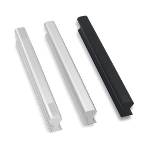 Manija de barra sólida de aleación de aluminio con acabado mate para herrajes de muebles, puertas y cajones de gabinetes - Product Image 2