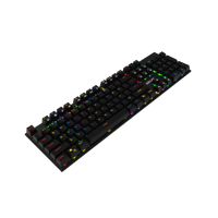 Clavier de jeu filaire ultra-fin AIKUN GX9110, rétroéclairage arc-en-ciel, interrupteurs mécaniques, touches multimédias, port Type-C