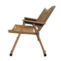 Chaise de camping pliante en bois pour l'extérieur, chaise Kermit légère et portable pour le jardin, la terrasse, le camping et les voyages