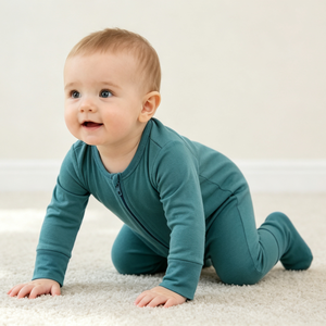 Nouvelle Combinaison Bébé en Bambou, Tenue Une Pièce Personnalisée pour Nouveau-né, Couleur Unie, Tissu Tricoté en Gros pour Bébés Garçons et Filles - Product Image 4