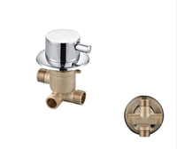 Robinet de panneau de douche à commande par engrenage pour eau chaude et froide, 2/3/4/5 voies, avec vanne de dérivation et vanne de conversion, pour usine