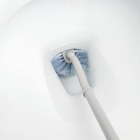 Creative Toilet Brush Curved Handle Ergonomic