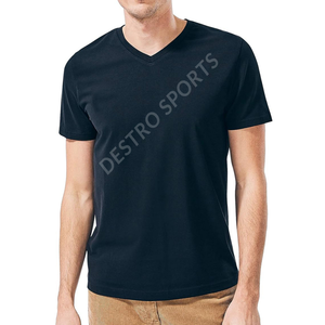 Camisetas de hombre al por mayor Precio barato camisetas de verano Fabricado a medida Transpirable Secado rápido Personalizado Palin con cuello en V - Product Image 4