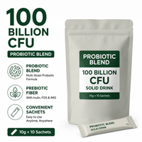 Mélange de probiotiques en poudre pour boisson solide |   Formule probiotique et prébiotique avec Inuline FOS IMO |   Sachets de 10g