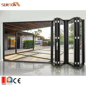 <span class=keywords><strong>Accordéon</strong></span> en aluminium imperméable personnalisé bi porte pliante australienne patio balcon portes de dossier horizontales en aluminium avec <span class=keywords><strong>store</strong></span> - Product Image 4