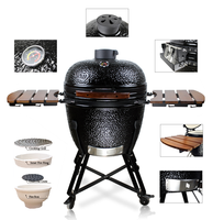 SEB KAMADO 23,5 Zoll BBQ-Grill für Draußen, Barbecue-Grill, Smoker, Kamado Parrilla Asadores, Keramikgrill