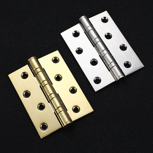 Charnière de meuble 4 pouces, 4 mm d'épaisseur, en acier inoxydable, silencieuse, à montage en surface, design moderne - Product Image 2