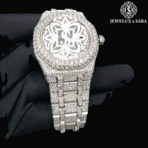 Fournisseur direct d'usine Montre en argent et diamants personnalisée pour les événements de la mode Promotions Cadeaux disponibles à un prix compétitif en provenance d'Inde - Product Image 4