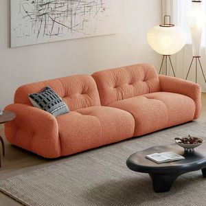 <span class=keywords><strong>Muebles</strong></span> Suaves, Sofá Moderno de Lujo, Color Crema, Elegante Juego de Sofás, Sofá de Chenilla y Terciopelo Asequible para Villa y Hotel - Product Image 4