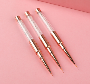 Pinceau à ongles professionnel en nylon et acrylique avec manche en plastique, personnalisable avec logo, pour la peinture sur gel et le nail art - Product Image 5