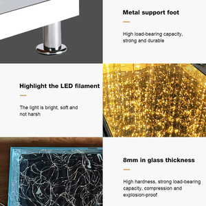 Nhà Máy bán hàng trực tiếp hiện đại 3D ánh sáng sao Led sàn nhảy nhôm vật liệu trang trí sân khấu đám cưới - Product Image 5