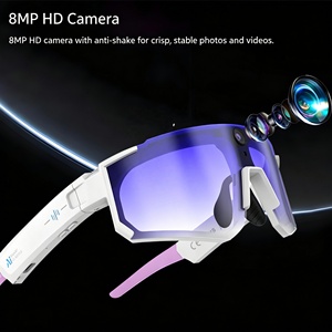Lunettes de sport intelligentes IA haut de gamme avec traduction IA en temps réel, <span class=keywords><strong>cam</strong></span>éra d'action en vue à la troisième personne 8MP EIS anti-tremblement, transfert Wi-Fi rapide 290 mAh - Product Image 4