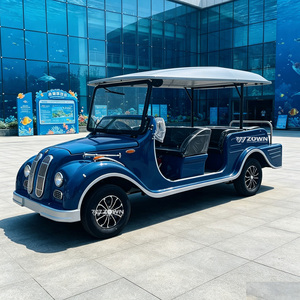 Voiture électrique de tourisme vintage haut de gamme convertible, véhicule électrique rétro classique disponible pour les attractions touristiques - Product Image 1