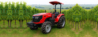 Tracteur agricole compact LANSU 2RM diesel 15 CV avec chargeur frontal, charrue, herse et cultivateur – Haute productivité, transmission par engrenages