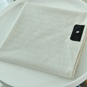 Drap de sol en fibre de coton argent, 1 pièce, conducteur de terre, durable, teint à couleur unie
