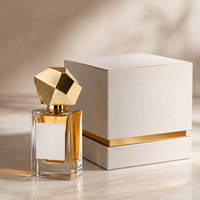 Flacon de parfum en verre transparent personnalisé de qualité supérieure, 30 ml, 50 ml, 100 ml, vaporisateur à fine brume, ensemble de flacons vides avec logo imprimé à l'écran