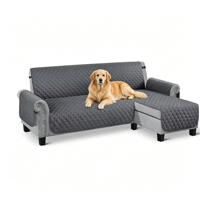 Housse de canapé pour animaux de compagnie en forme de L, réutilisable et lavable, 100 % polyester, antidérapante, imperméable, lavable en machine, protection de meubles pour canapé sectionnel