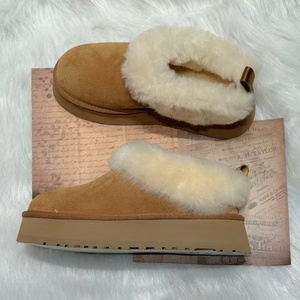 Botas de Nieve de Diseño de Lujo para Mujer, Tendencia 2025, Modernas, Cálidas, de Lana de Oveja, Térmicas, Cómodas, con Suela Gruesa de Goma - Product Image 3