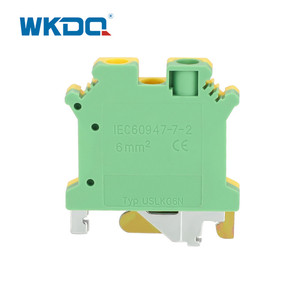 JUSLKG 6N Yellow <strong>Green</strong> Din Rail <strong>Terminal</strong> <strong>Block</strong> <strong>Connector</strong> Ground Modular - Product Image 2