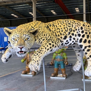Modelo de Leopardo Animatrónico de Alta Calidad, el Gato Más Grande, Decoración Atractiva para Parques Temáticos Interiores - Product Image 1