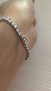 Bracelet tennis en argent sterling S925 et moissanite pour femme, bijou chaîne, cadeau, vente chaude 2026 - Product Image 5