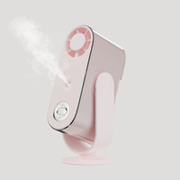 Nouvelle R&D pour l'été 2027 : Mini ventilateur de bureau portable USB rechargeable 3600 mAh, silencieux, avec fonction brumisateur, idéal pour le bureau, la maison et l'hôtel
