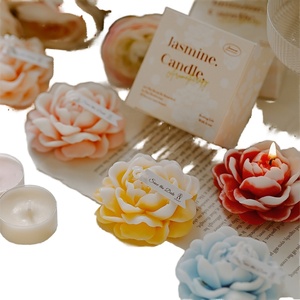 Vela Aromática de Cera de Soja con Forma de Flor, Hecha a Mano, para Decoración del Hogar, Fragancia Natural, Recuerdo, Venta al por Mayor para el Día de San Valentín - Product Image 1