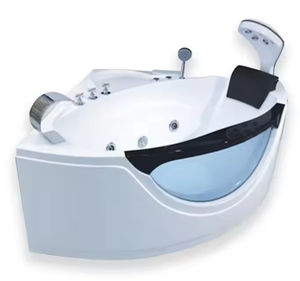 Bañera de masaje para baño Bañera de masaje de chorro de burbujas individuales Bañera de acrílico térmico con almohada para bañera - Product Image 1
