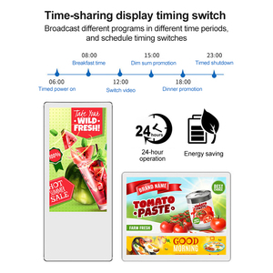 28นิ้วด้วยปุ่มเดียวปลุกลิฟท์เครื่องโฆษณาสื่อเน้นผนังลิฟท์แขวนจอ LCD - Product Image 3