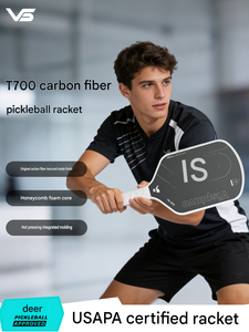 ไม้แบดมินตันคาร์บอนไฟเบอร์ Peak T700 ระดับมืออาชีพ ได้รับการรับรองจาก USAPA หนา 16 มม. เหมาะสำหรับการแข่งขันและการฝึกซ้อม ดีไซน์แกนรังผึ้ง - Product Image 3
