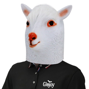 Funny Alpaca <b>Latex</b> Head <b>Mask</b> Animal Costume Accessory for Halloween Parties Carnival Events and Novelty Wholesale - Product Image 2