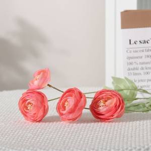Roses artificielles Dream Castle, 4 pièces, fleurs en soie PU, décorations de mariage - Product Image 3
