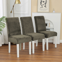 Vente en gros de housses en molleton de renard argenté multicolore pour chaises et vêtements