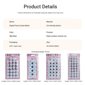 ชุดแม่พิมพ์คุกกี้พลาสติกปลอดภัยสำหรับเด็ก รูปทรงตัวอักษร สำหรับการเรียนรู้การอบ<span class=keywords><strong>ขนม</strong></span> <span class=keywords><strong>ทำ</strong></span>ฟองดองท์ เค้ก และคุกกี้ - Product Image 2