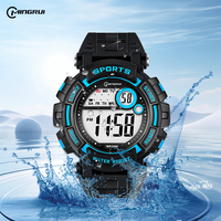 Montres Mingrui pour hommes, multifonctions, résistantes à l'eau jusqu'à 30 mètres, montres de sport étanches, montres numériques électroniques