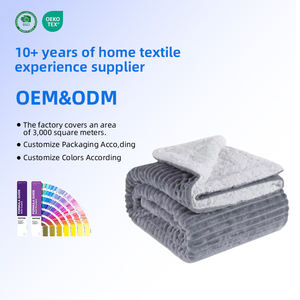 Selimut Bayi Flanel Bergaris Lembut Hangat Berlapis Ganda Beludru Kustom Grosir, Selimut Tempat Tidur Musim Dingin Terlaris - Product Image 1