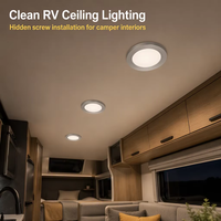 Vis cachée 12V lumière LED bateau marin LED plafond dôme lumière voiture Auto lumière intérieure rondelle lumière pour RV camping-car camping-car