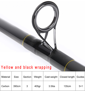 2 Abschnitte <span class=keywords><strong>River</strong></span> Fishing Spinning Rod Leicht gewicht Carbon Casting 3.9m - Product Image 3