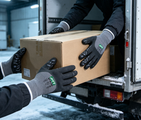 Gants en nitrile personnalisés résistants au froid pour mécaniciens et ingénieurs, durables pour le travail en extérieur, sans latex