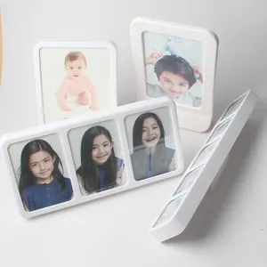 Impressão personalizada Bonito Photo Frame Molduras Arte Barato Crianças Plástico Branco OEM Ao Meio Ambiente Retângulo 1 Cor