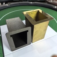 Boîte à cartes de casino professionnelle dorée, étui de luxe en laiton pour cartes de Baccarat, porte-cartes professionnel, accessoire de jeu de table