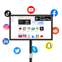 Écran publicitaire tactile capacitif Android commercial de 15,6 pouces pour affichage numérique en milieu hospitalier et commercial