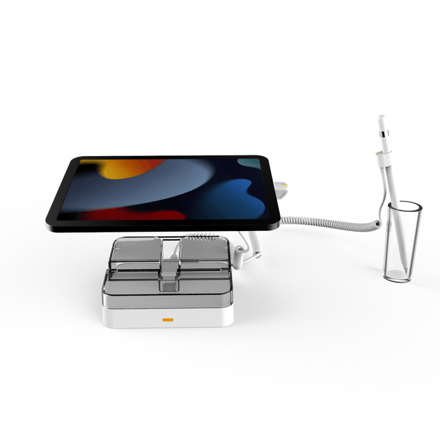 INSHOW A501 Fast Charging Anti-Theft Tablet Stand, Security Alarm Holder for Retail Shop Tablet Display