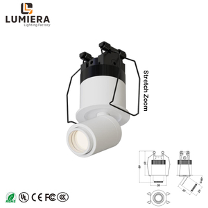 Lampu Sorot <span class=keywords><strong>LED</strong></span> Mini Lumiera Modern, Aluminium Tetap, Lumen Tinggi, Tersembunyi di Plafon, untuk Proyek Hotel Dalam Ruangan, Garansi 5 Tahun, CRI - Product Image 4