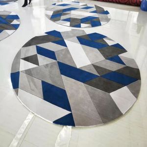 Tùy chỉnh tay tufting thảm với len hoặc nylon hiện đại Hoa Vòng thảm thảm làm bằng tay - Product Image 6