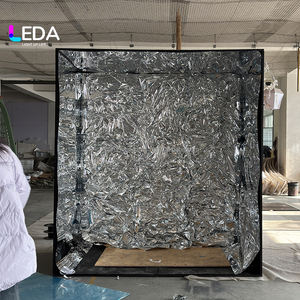 Cabina de Fotos LEDA Nueva, Metálica, Desmontable, con Espejo Plateado y Fondo con Globos - Product Image 4