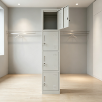 Vente en gros de casiers de rangement en acier durables et modernes à 4 portes verrouillables