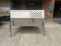 Auvent en aluminium noir avec revêtement en poudre, personnalisable en usine, meilleure vente, verrouillable, pour pick-up double cabine 4x4