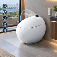 Toilette intelligente créative entièrement automatique sans limite de pression d'eau, avec couvercle à ouverture automatique, en céramique, télécommandée, pour installation au sol