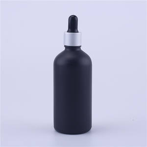 100ml compte-gouttes en verre E Liuid huile essentielle flacon noir mat avec compte-gouttes - Product Image 1